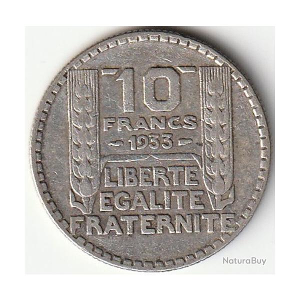 Pice de Monnaie France 10 francs Turin Argent 1933