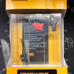 Timney Alpha rouge Glock Gen3-4 Large Frame (carcasse large calibre .45 ACP)