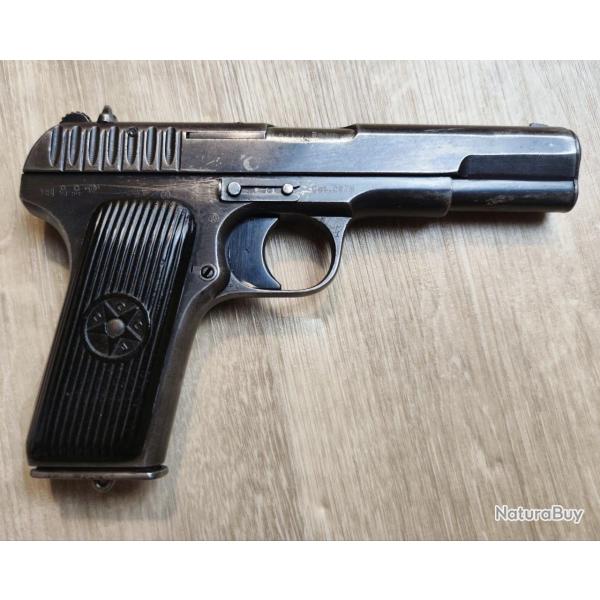 Pistolet TOKAREV TT-30 - Fab. Russe 1935 - Cal. 7,62 x 25 Tokarev - Monomatricule 28832 (Occasion)