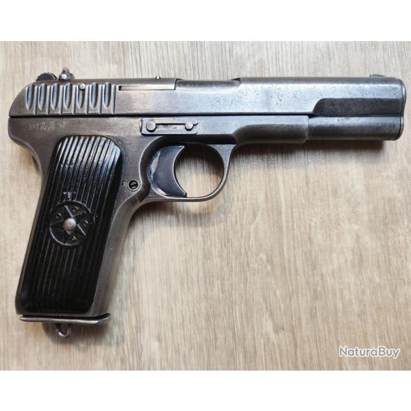 Pistolet TOKAREV TT-30 - Fab. Russe 1935 - Cal. 7,62 x 25 Tokarev - Monomatricule 22250 (Occasion)