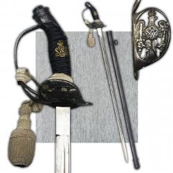 RARE & BEAU SABRE PALASH D'OFFICIER PRUSSIEN LAME BRILLANTE M1889 WW1 KAISER ORIGINAL #2