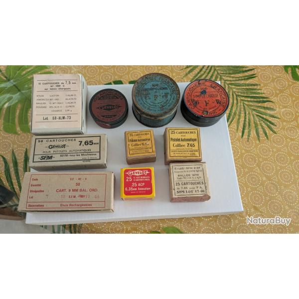 boites vides munitions fabrication franaise origine