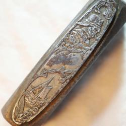 RARISSIME UNIQUE  Empreinte pour plaquettes de canif Voilier et marin ref COU25AN001
