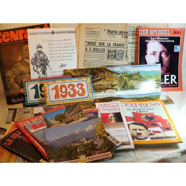 Lot de nombreux documents voyage Obersaltzberg + divers ref SDC24DOC016