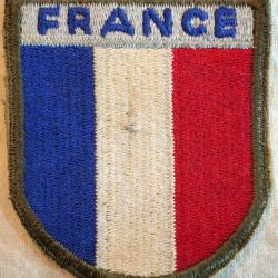 insigne Patch France époque WWII fabrication US ref BEA24FRA001