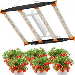 Lampe de Culture LED 320W pour Plantes Intérieur, Spectre Complet Diodes Samsung, Couverture 60x60cm