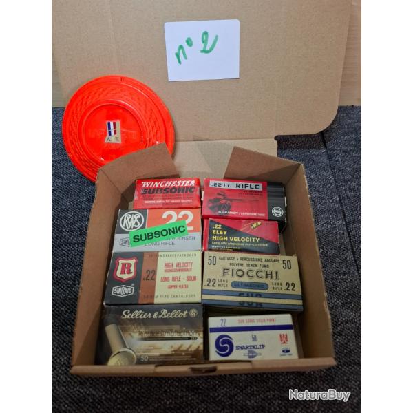 Lot Botes Munitions 22LR pour Essais ou collection - LOT n 2
