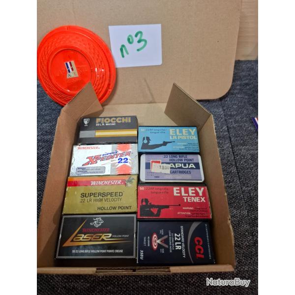 Lot Botes Munitions 22LR pour Essais ou collection - LOT n 3