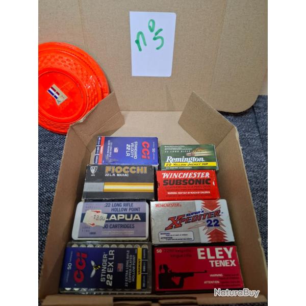 Lot Botes Munitions 22LR pour Essais ou collection - LOT n 5