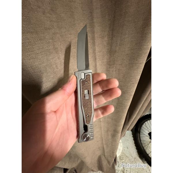 Couteau  gravit REA113 - Reate Exo-M Burlap Drop Point