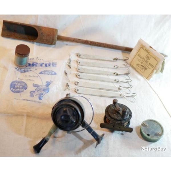 lot de pche - en l'tat - lot moulinet mouche et divers