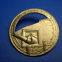 INSIGNE D'OFFICIER DORE , LIGNE MAGINOT "ON NE PASSE PAS" , FRANCE ww1