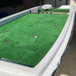 Barque Tabur avec pontage pour utilisation BassBoat ou Marais