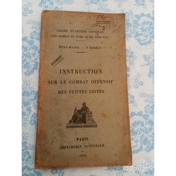 Instruction sur le combat offensif des petites units,1918
