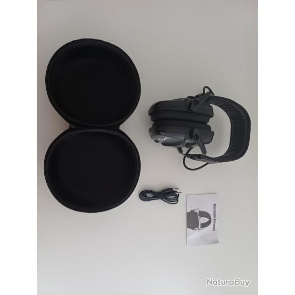 Enchre a partir de 1 euros casque antibruit lectronique impact sport avec housse de rangement