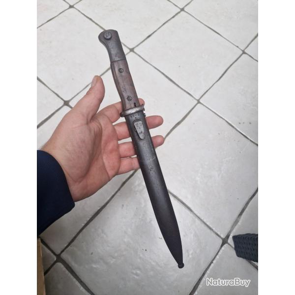 Baionette  impact allemande k98 commercial et fourreau militaires 39/45