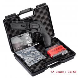 Pack  Revolver T4E - HDR - 7.5 J en malette  / Co2 Cal 50