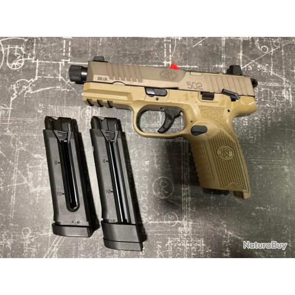 FN HERSTAL 502 Tactical FDE cal.22Lr modl de dmonstration
