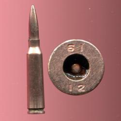 6 x 42 Chinois - RARE calibre militaire chinois - marquage : 61 12