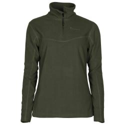 Pull en Polaire Vert Tiveden pour Femme Pinewood