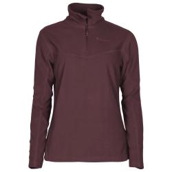 Pull en Polaire Bordeaux Tiveden pour Femme Pinewood