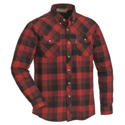 Chemise Randonnée Lumbo Rouge Noire Pinewood