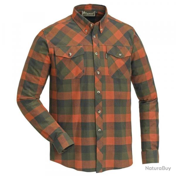Chemise Randonne Lumbo Terracotta Verte Pinewood