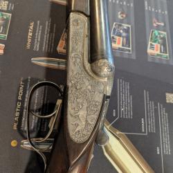 Fusil juxtaposé a platine Merkel frère calibre 12