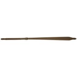 BRETELLE PLATE PISTEURS CUIR MARRON AVEC RENFORT