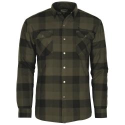 Chemise Classique en Laine Mélangée Kaki Noir Canada 2.0 Pinewood