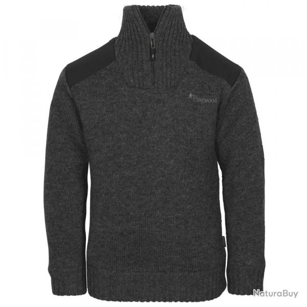 Pull Col Montant pour Enfant Gris Ouragan Pinewood - 8A