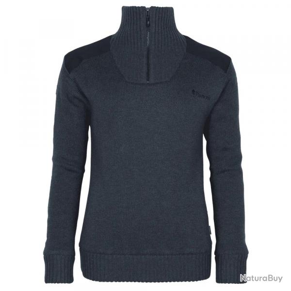 Pull Tricot Demi Zip Marine pour Femme Hurricane Pinewood
