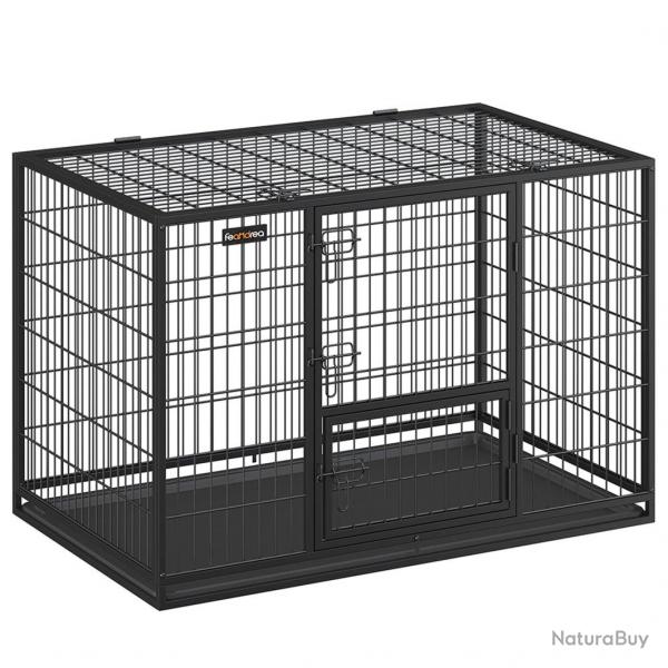 Cage pour chien lourd 107 x 70 x 749 cm pour chiens de taille grande et moyennet anti-fugue double