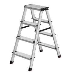 Échelle escabeau échelle en alliage d'aluminium avec 4 marches marche pied multifonctions charge :