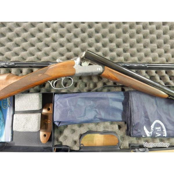 FUSIL JUXTAPOSE FAIR DC92 CAL 12/76 CANON 71 CM + MALLETTE ET CHOKES OCCASION PARFAIT ETAT