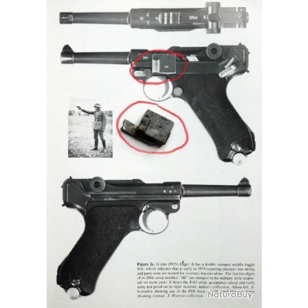 LUGER P.08 : PORTIERE DE DEMONTAGE - ORIGINALE PAS REPRODUCTION