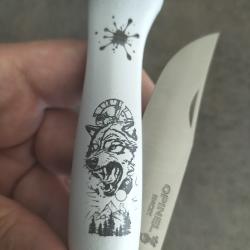 Couteau de poche pliant loup