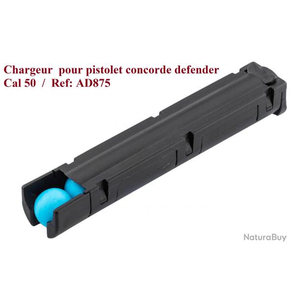 Chargeur pour pistolet de dfense Concorde Dfender  Cal 50 - 13 Joules