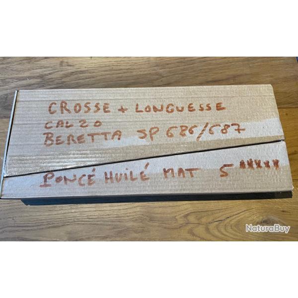 Crosse + longuesse noyer 5 ***** BERETTA Silver Pigeon 686 et 687 en calibre 20 (droitier) neuf