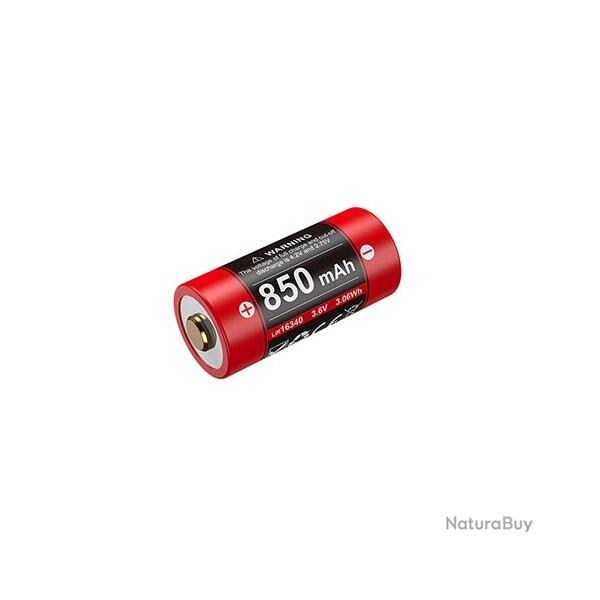 Batterie Klarus 16GT-85UR - 850mAh 3.7V protge Li-ion, rechargeable en USB-C