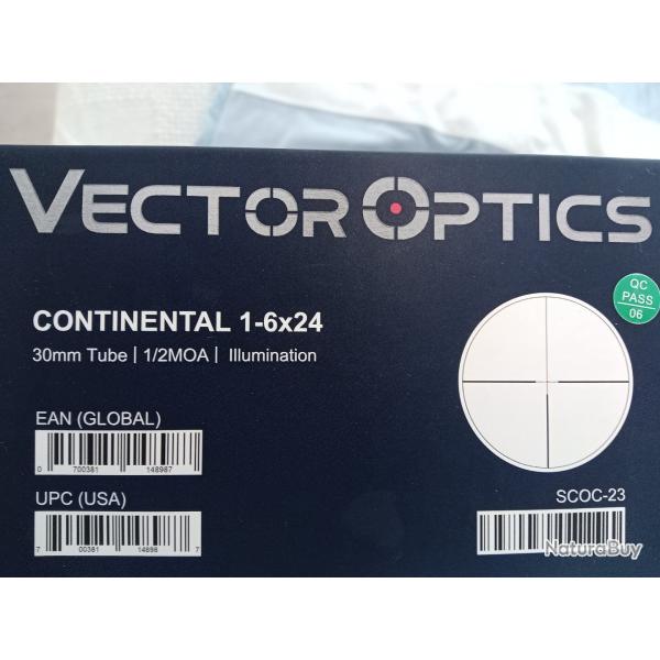 Lunette de batu Vector optique continental servi 3 mois avec montage pivotant pour Merkel SR1