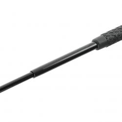 Matraque Telecopique Acier Manche Gomme 21 - 53Cm avec etui - Noire - PERFECTA