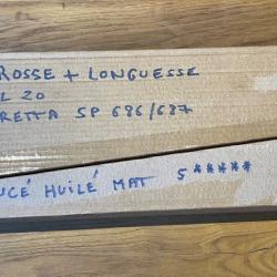 Crosse + longuesse noyer 5 ***** BERETTA Silver Pigeon pour 686 et 687 en cal 20 (droitier) neuf