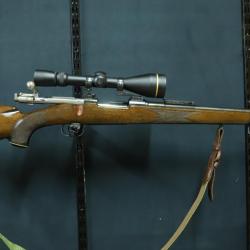 //Cat D// Carabine Carl Gustaf 1896-38 Crosse chasse + Optique ; 6,5x55  (1  sans réserve) #2115
