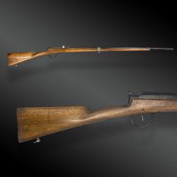 FUSIL SCOLAIRE TYPE CARABINE GRAS. F. THIBAUT. Canon bois