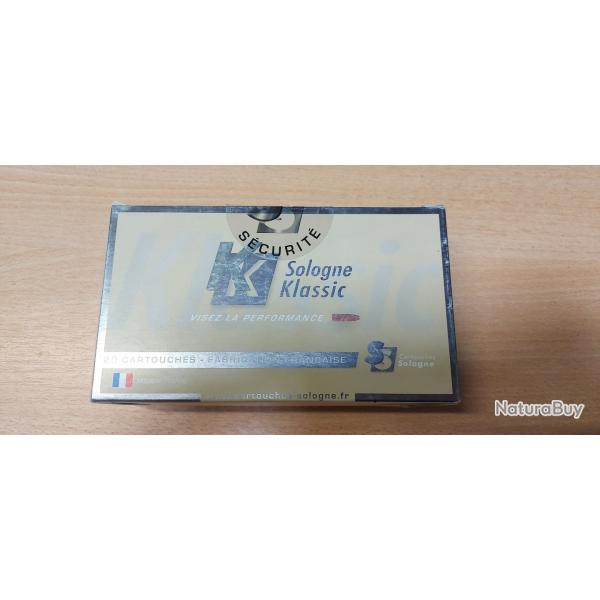 Boite de 20 munitions sologne calibre 6.5x68 ogive nosler