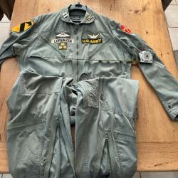 Combinaison pilote helico US Army 1963 MACV First CAV / FLYING MANS K2B