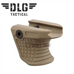 Poignée Courte Handstop DLG TACTICAL Montage Picatinny Fde