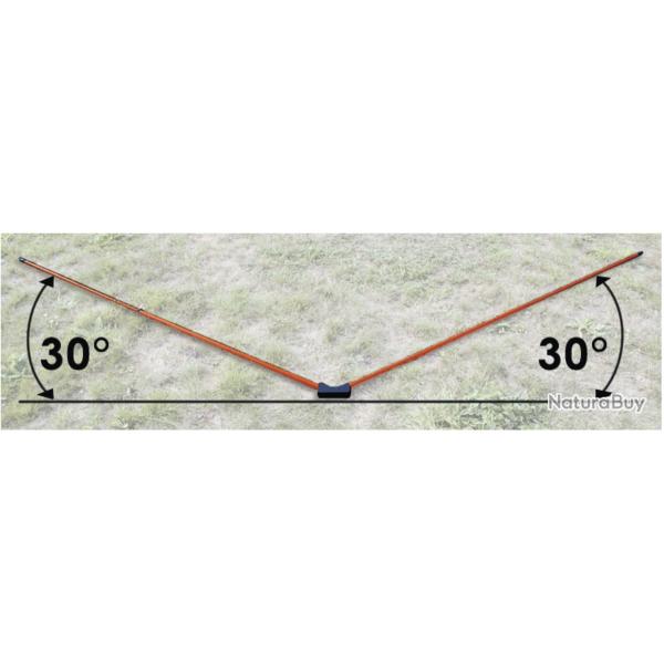 ANGLE DE TIR TELESCOPIQUE ORANGE