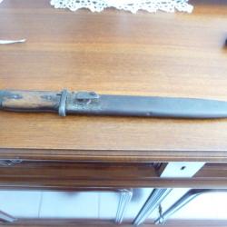 BAIONNETTE POUR 98K BON ETAT PLAQUETTES BOIS SANS APOLOGIE DE TERRAIN